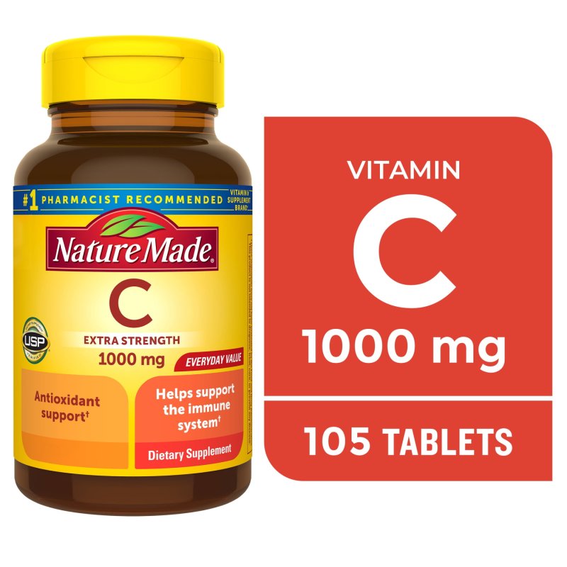 NATURE MADE EXTRA STRENGTH VITAMIN C 1000MG TABS DIETARY SUPPLEMENT 105 COUNT