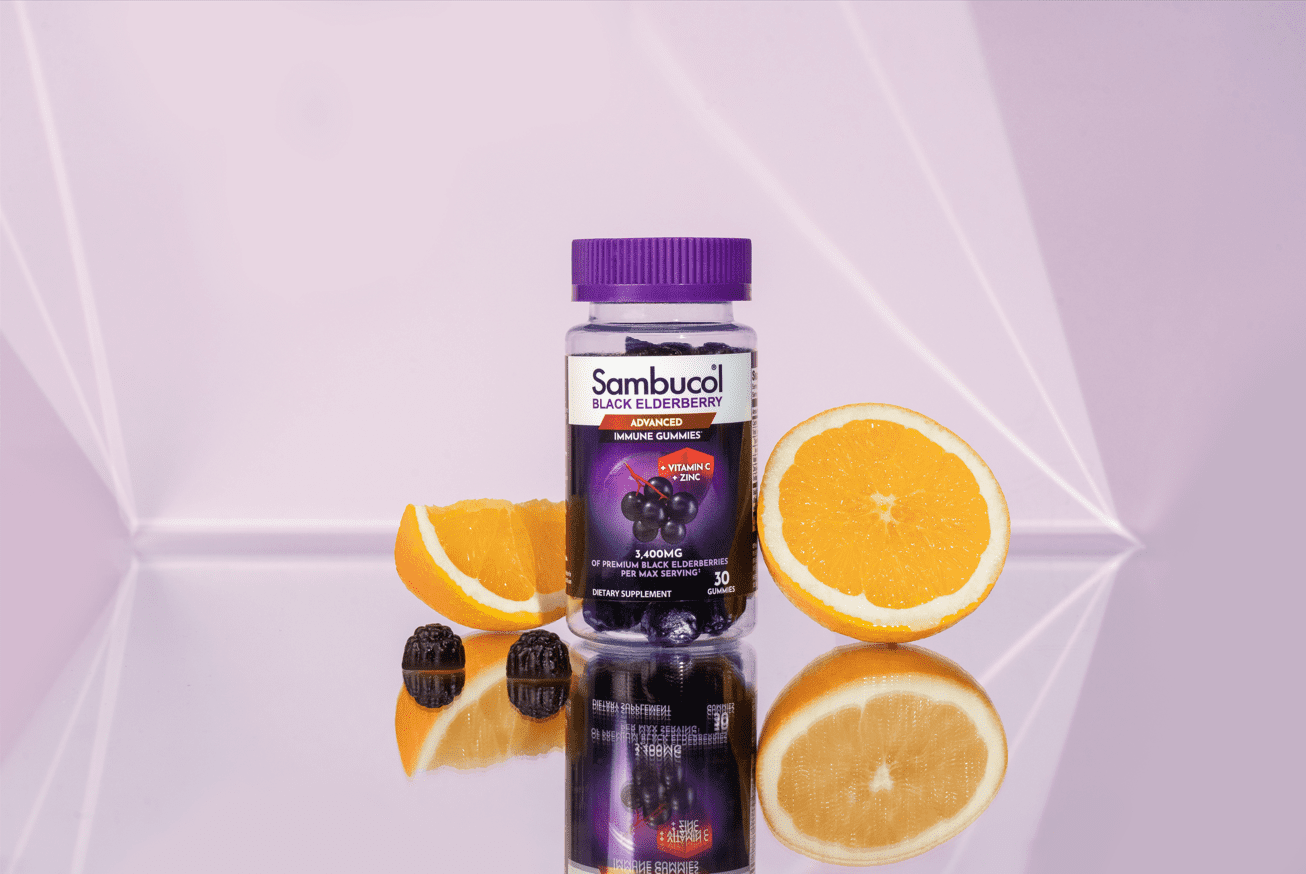 SAMBUCOL BLACK ELDERBERRY IMMUNE SUPPORT GUMMIES VITAMIN C ZINC 30 COUNT