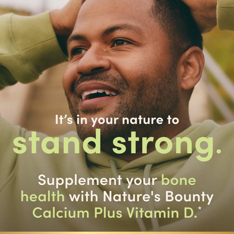 NATURE'S BOUNTY CALCIUM VITAMIN D3 BONE HEALTH MINERAL SUPPLEMENT 1200 MG SOFTGELS 120 COUNT