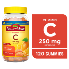 NATURE MADE VITAMIN C 250MG PER SERVING GUMMIES DIETARY SUPPLEMENT 120 COUNT