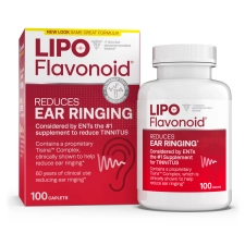 LIPO FLAVONOID TINNITUS RELIEF HEALTH SUPPLEMENT 100 COUNT FOR EAR RINGING
