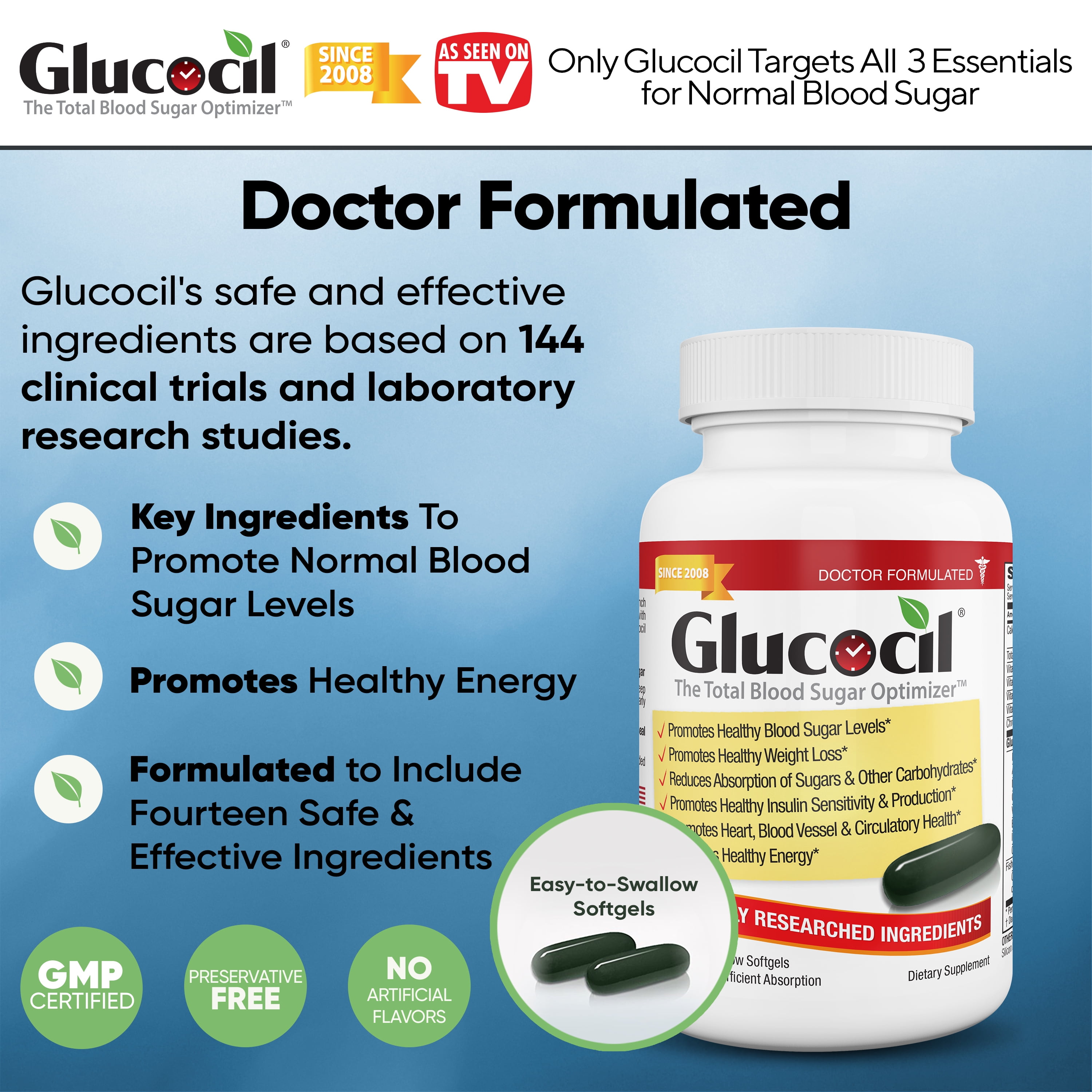 GLUCOCIL 15 DAY SUPPLY FOR OPTIMAL GLUCOSE SUPPORT