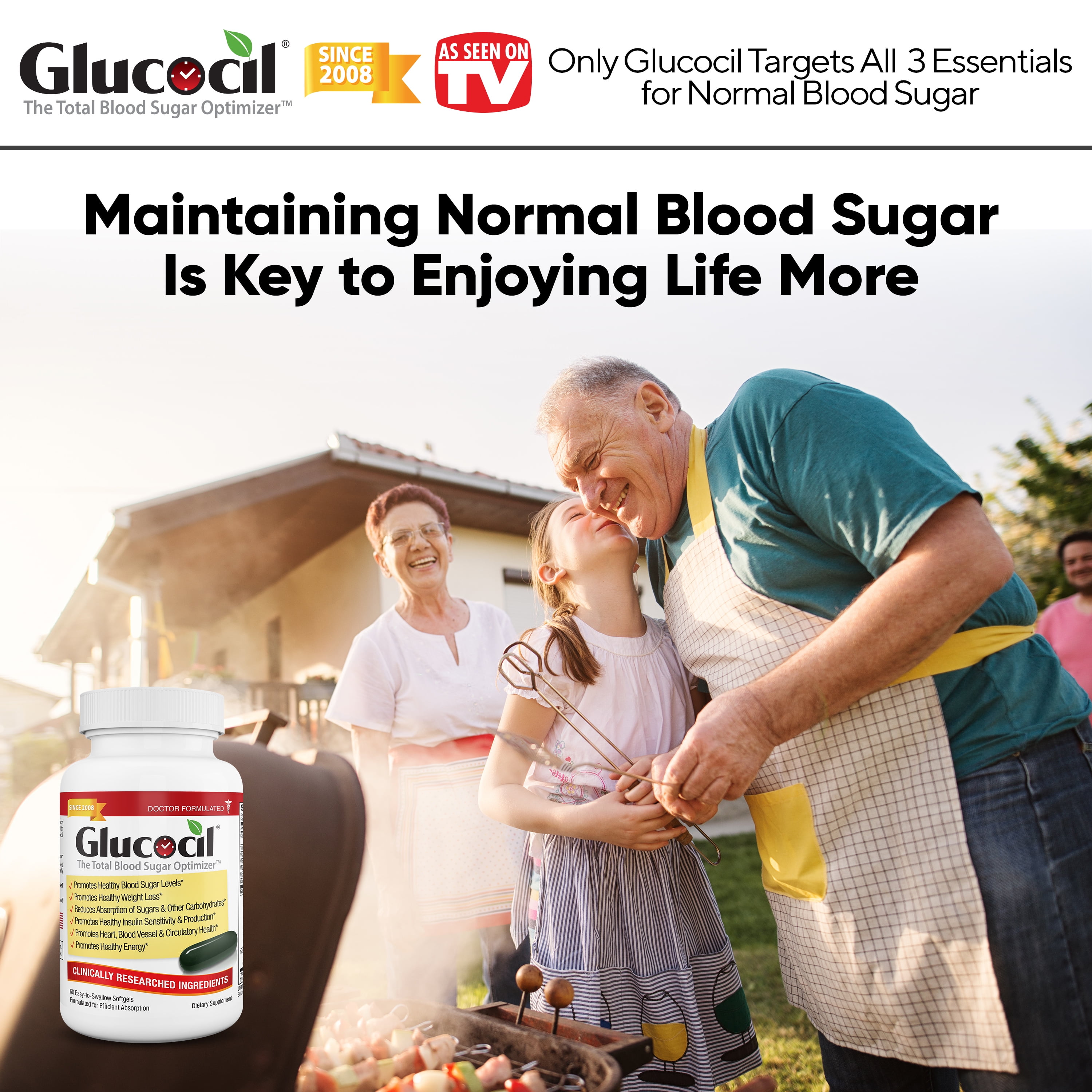 GLUCOCIL 15 DAY SUPPLY FOR OPTIMAL GLUCOSE SUPPORT
