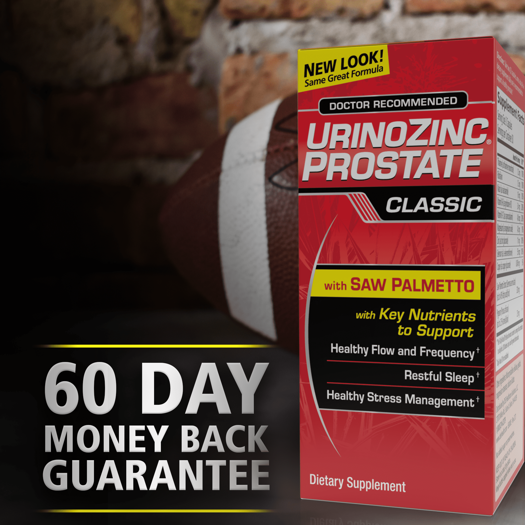 URINOZINC PROSTATE HEALTH COMPLEX PLUS BETA SITOSTEROL CAPSULES 60 COUNT
