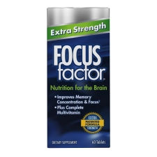 FOCUS FACTOR EXTRA STRENGTH 60 COUNT BRAIN HEALTH SUPPLEMENT BACOPA MONNIERO GINKGO BILOBA