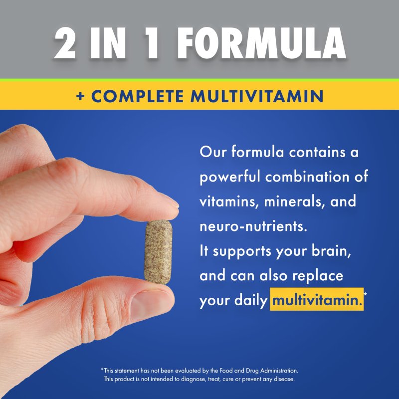 FOCUS FACTOR EXTRA STRENGTH 60 COUNT BRAIN HEALTH SUPPLEMENT BACOPA MONNIERO GINKGO BILOBA