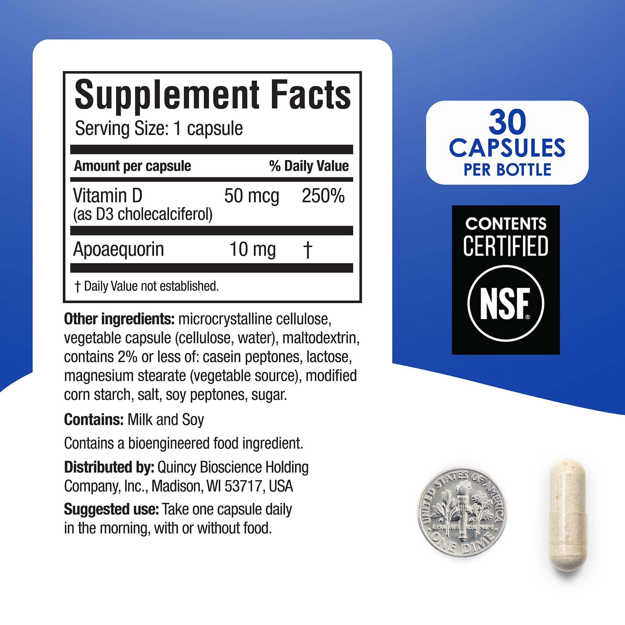 PREVAGEN MEMORY ENHANCEMENT REGULAR STRENGTH 10MG 30 CAPSULES PACK OF 2 WITH APOAEQUORIN AND VITAMIN D BRAIN SUPPLEMENT
