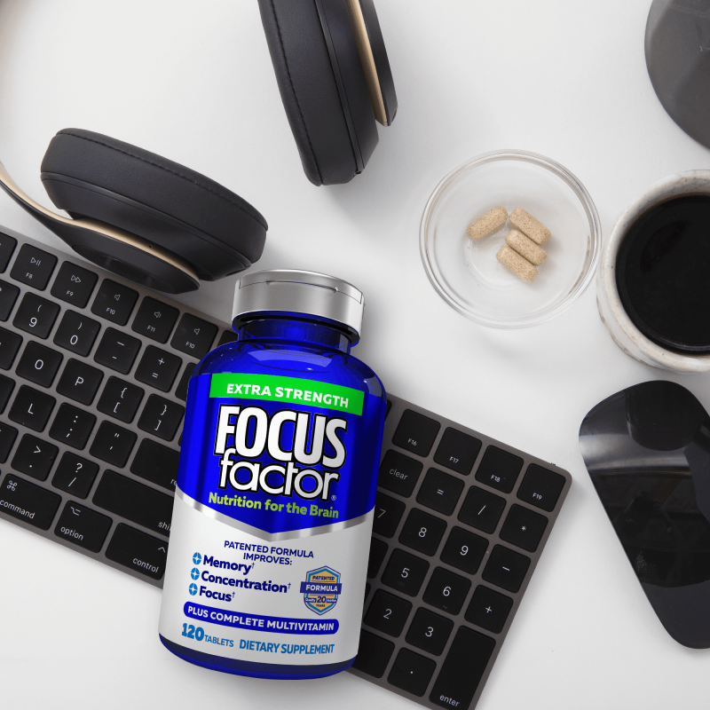 FOCUS FACTOR EXTRA STRENGTH 120 COUNT BRAIN SUPPLEMENT MEMORY FOCUS BOOST