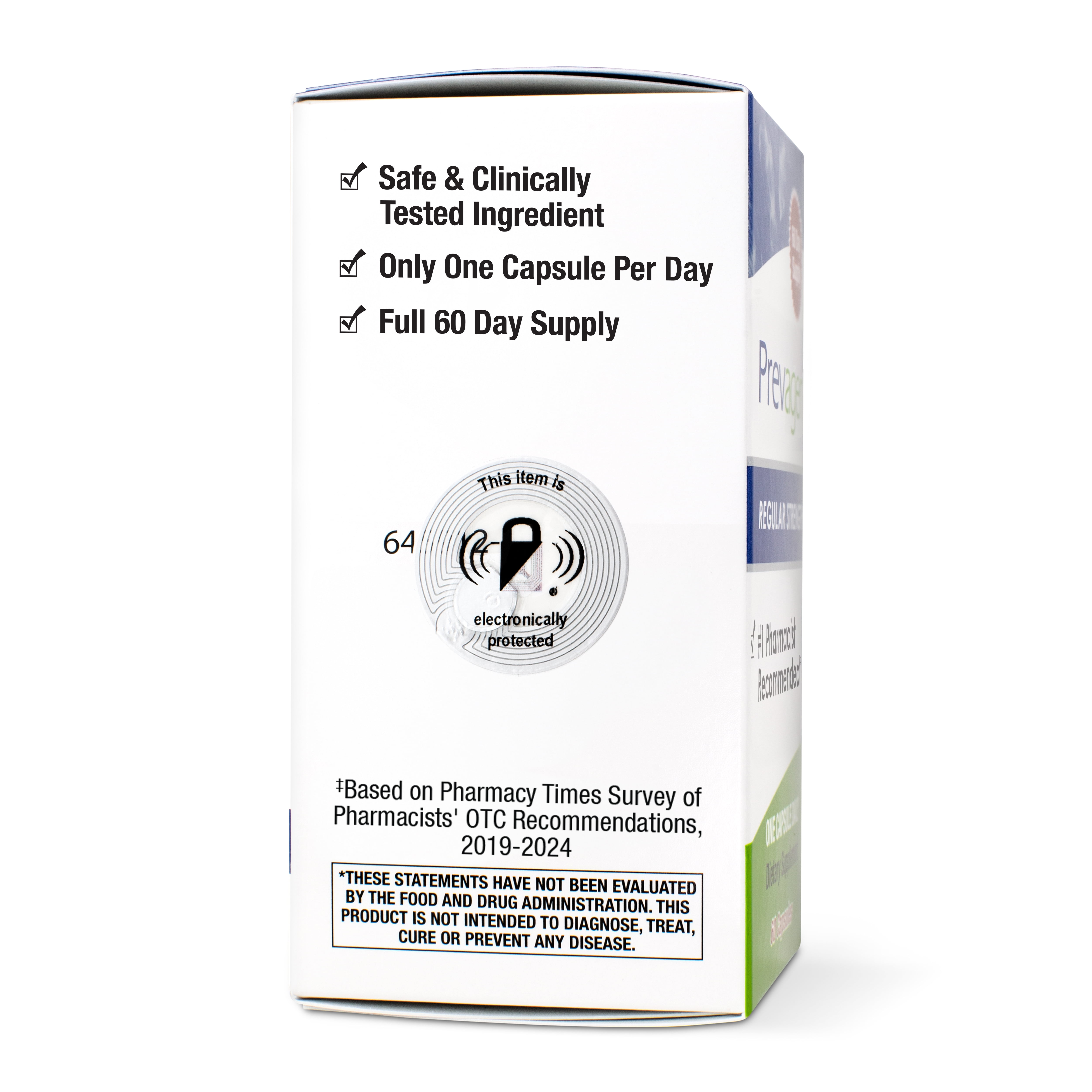 PREVAGEN REGULAR STRENGTH CAPSULES 60CT 2 PACK WITH APOAEQUORIN AND VITAMIN D FOR BRAIN HEALTH