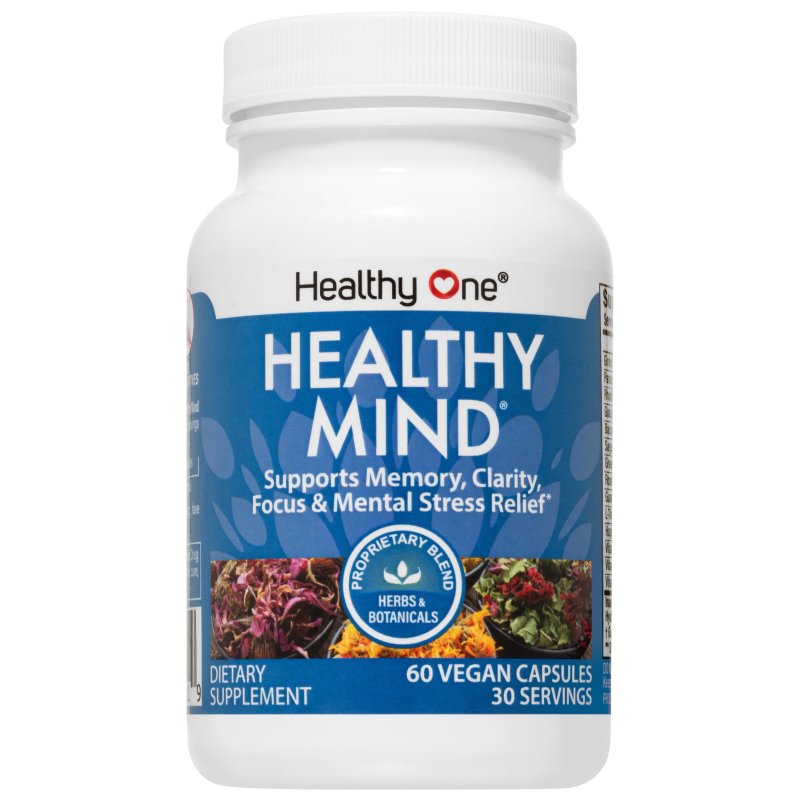 HEALTHY ONE HEALTHY MIND BRAIN NOOTROPIC SUPPLEMENT 60 CAPSULES