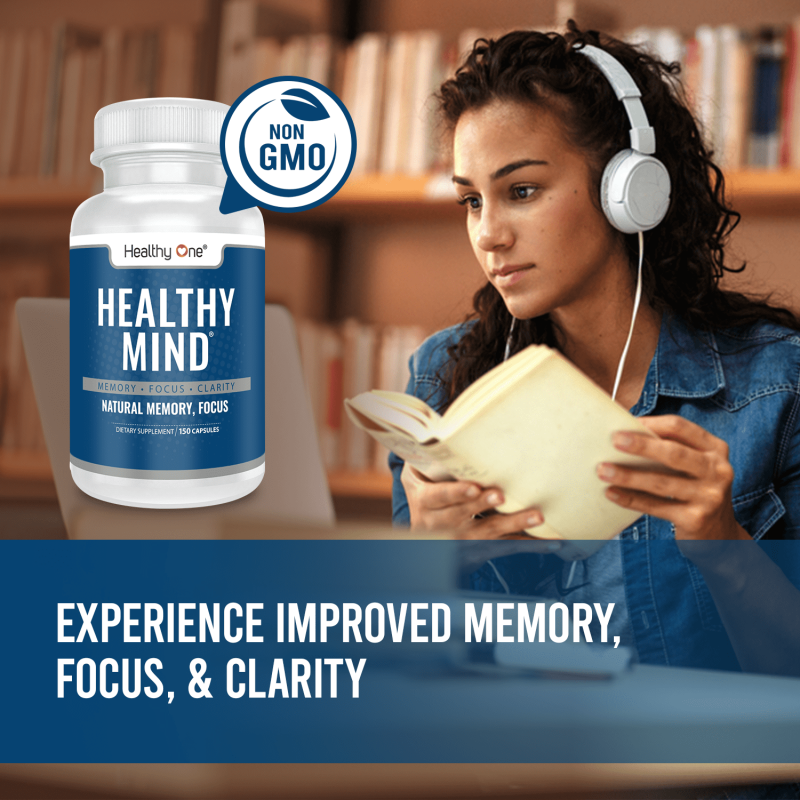 HEALTHY ONE HEALTHY MIND BRAIN NOOTROPIC SUPPLEMENT 60 CAPSULES