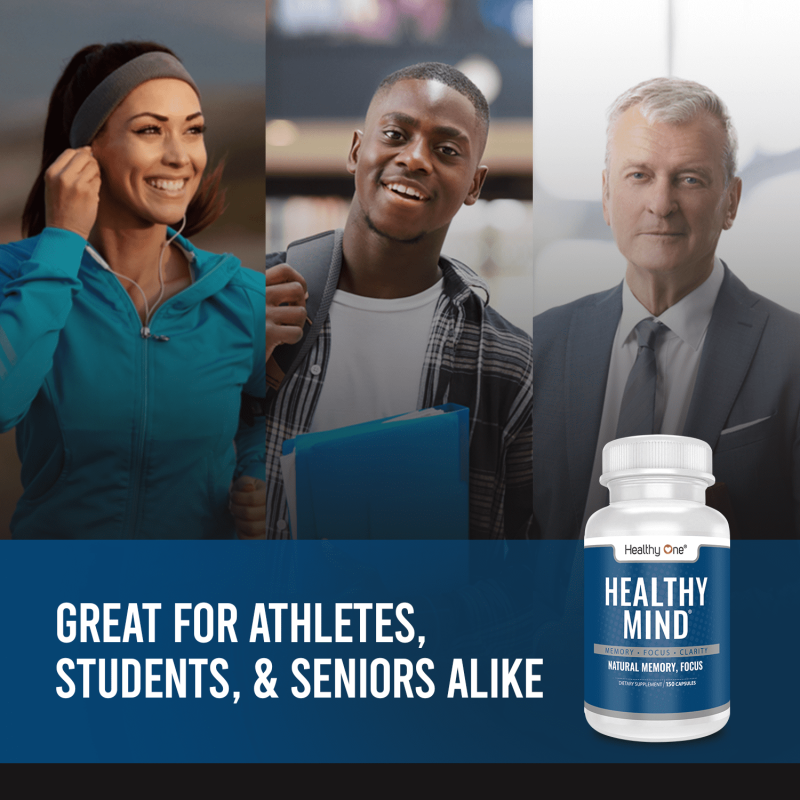 HEALTHY ONE HEALTHY MIND BRAIN NOOTROPIC SUPPLEMENT 60 CAPSULES