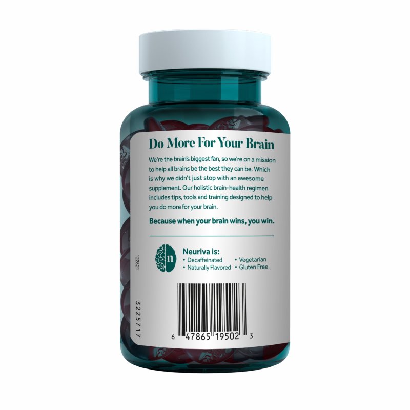 NEURIVA PLUS BRAIN HEALTH VITAMINS B12 & B6 SUPPORT MEMORY FOCUS STRAWBERRY 50CT GUMMIES