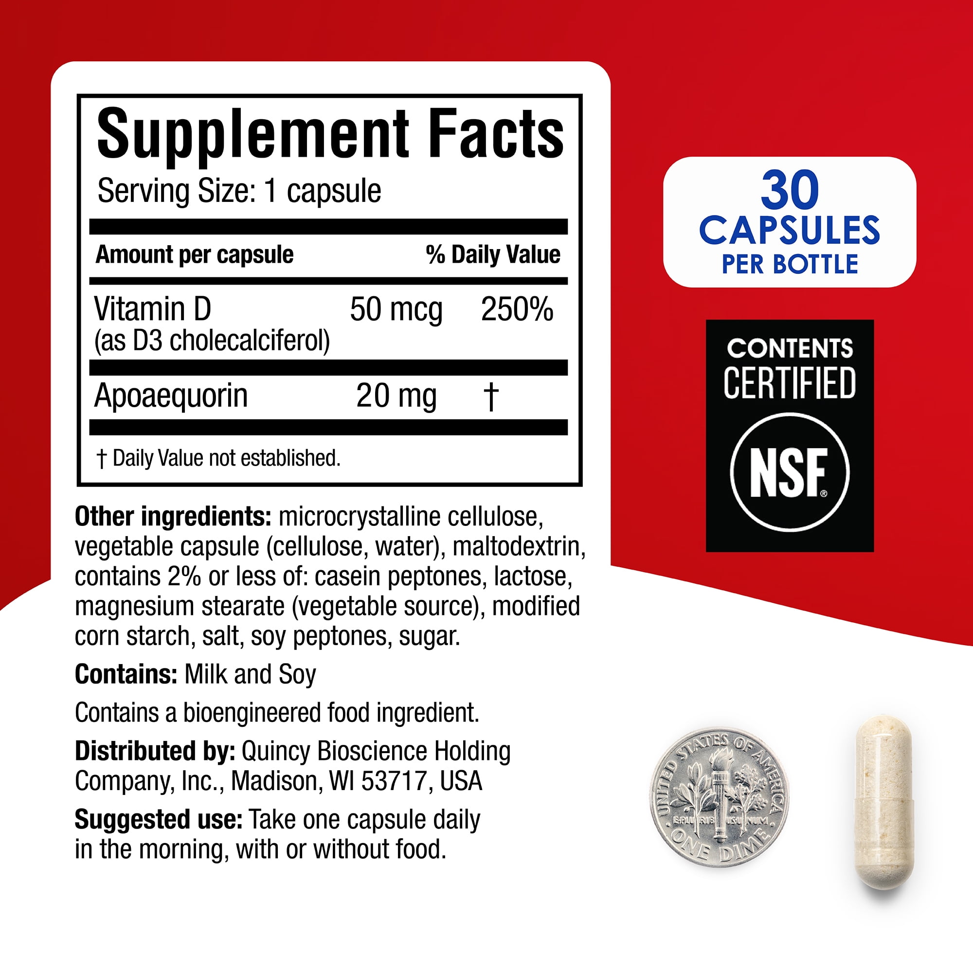 PREVAGEN EXTRA STRENGTH CAPSULES 30CT 3 PACK WITH APOAEQUORIN AND VITAMIN D SUPPLEMENT