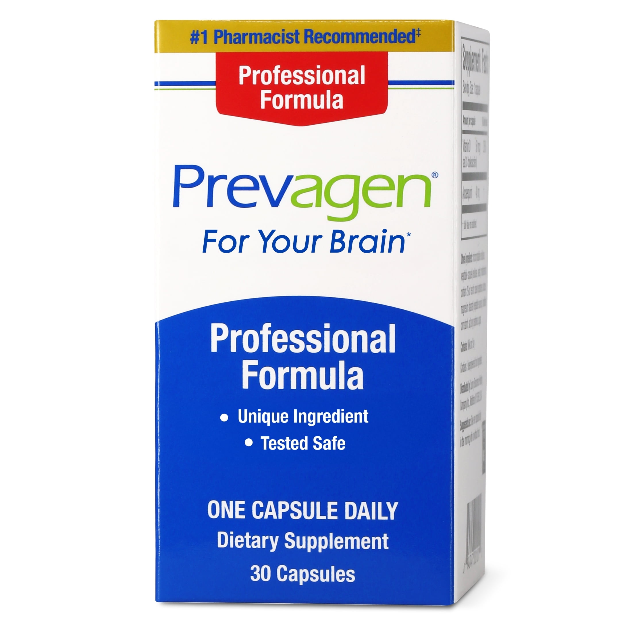 PREVAGEN PROFESSIONAL FORMULA CAPSULES 30CT 1 PACK WITH APOAEQUORIN & VITAMIN D