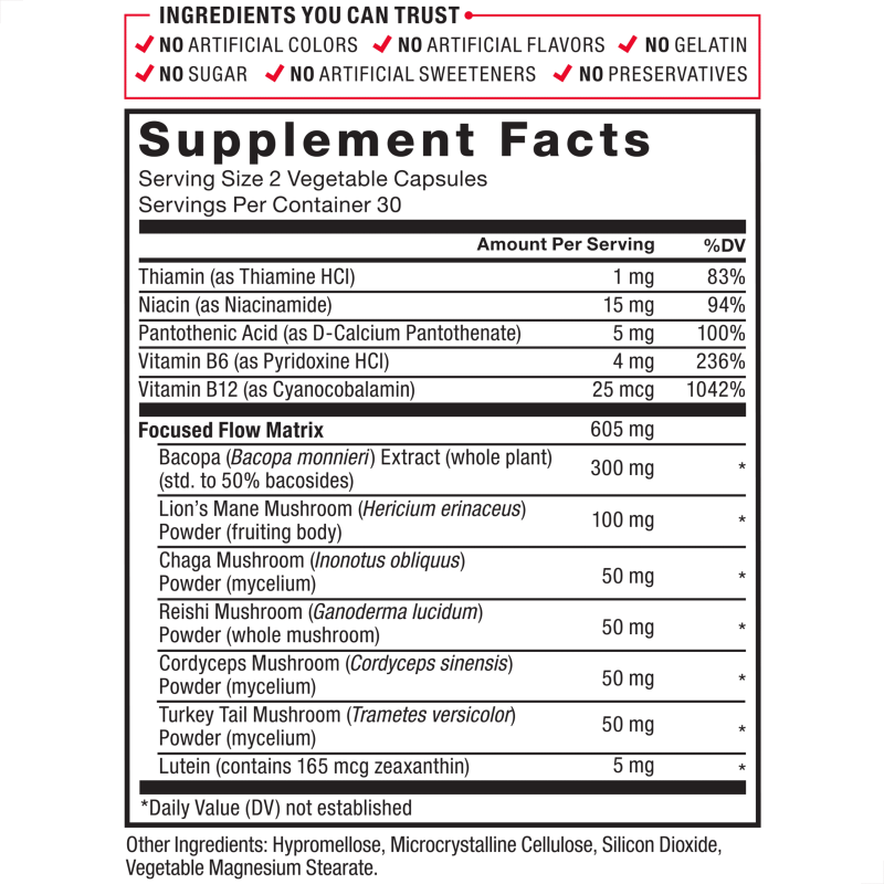 FORCE FACTOR FOREBRAIN FOCUS NOOTROPIC CAPSULES BRAIN HEALTH SUPPLEMENT 60 COUNT.