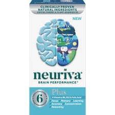 NEURIVA PLUS BRAIN HEALTH SUPPLEMENT 30 COUNT BRAIN SUPPORT NATURAL INGREDIENTS COFFEE CHERRY PLANT SOURCED PHOSPHATIDYLSERINE 2 PACK