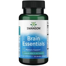 SWANSON BRAIN ESSENTIALS 60 VEGGIE CAPSULES FOR MENTAL CLARITY BOOST