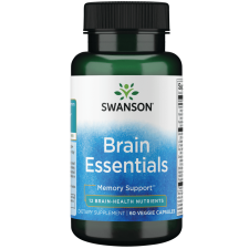 SWANSON BRAIN ESSENTIALS 60 VEGGIE CAPSULES FOR MENTAL CLARITY BOOST