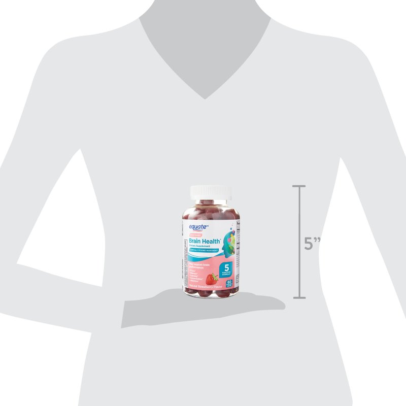 EQUATE BRAIN HEALTH 5 FUNCTION FORMULA GUMMIES DIETARY SUPPLEMENT 60 COUNT