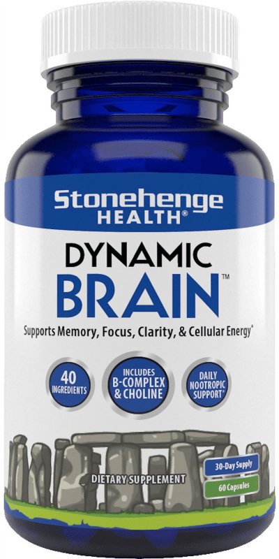 STONEHENGE HEALTH DYNAMIC BRAIN NOOTROPIC SUPPLEMENT MEMORY FOCUS LEARNING 60 CAPSULES