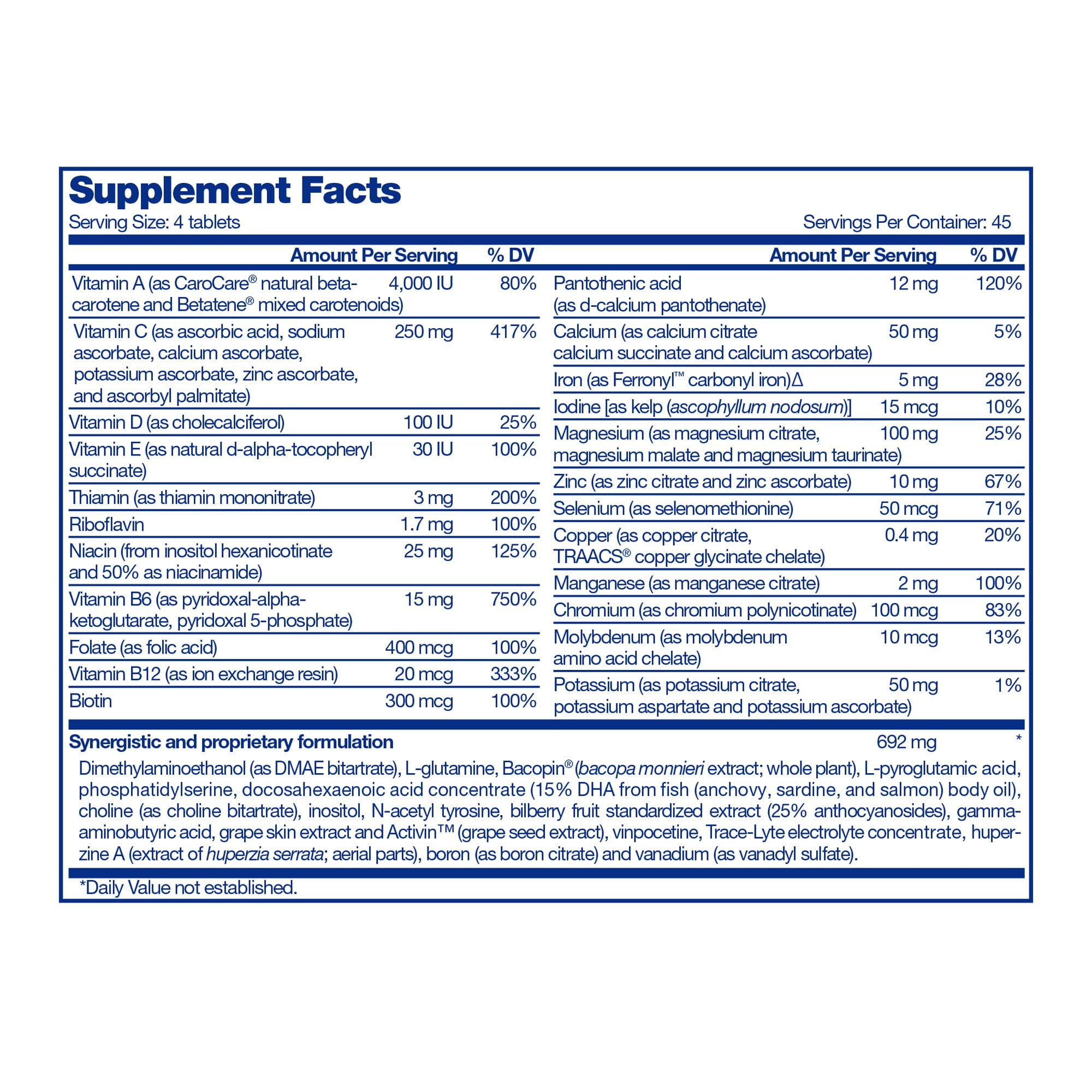 FOCUSFACTOR BRAIN NUTRITION DIETARY SUPPLEMENT 180 TABLETS FOR ENHANCED COGNITIVE HEALTH