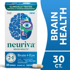 NEURIVA BRAIN EYE HEALTH SUPPLEMENT SUPPORT FOR BRAIN HEALTH & EYE 30CT CAPSULES
