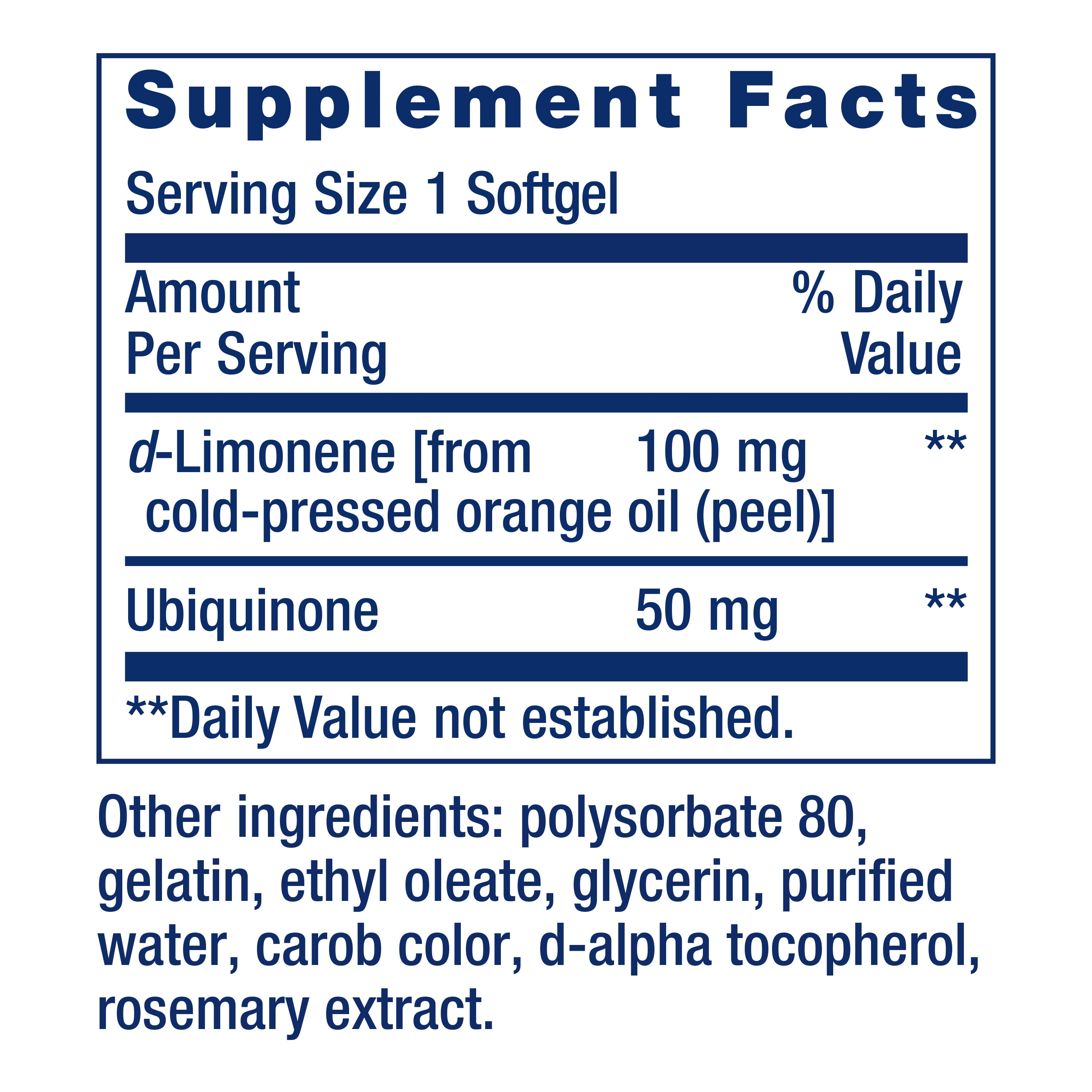 LIFE EXTENSION COQ10 WITH D-LIMONENE 50MG: HIGH ABSORPTION UBIQUINONE KANEKA Q10 FOR ENERGY, HEART & BRAIN HEALTH - NON-GMO, GLUTEN FREE - 60 SOFTGELS