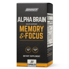ONNIT ALPHA BRAIN BRAIN HEALTH SUPPLEMENT MEMORY FOCUS SUPPORT 30 CT