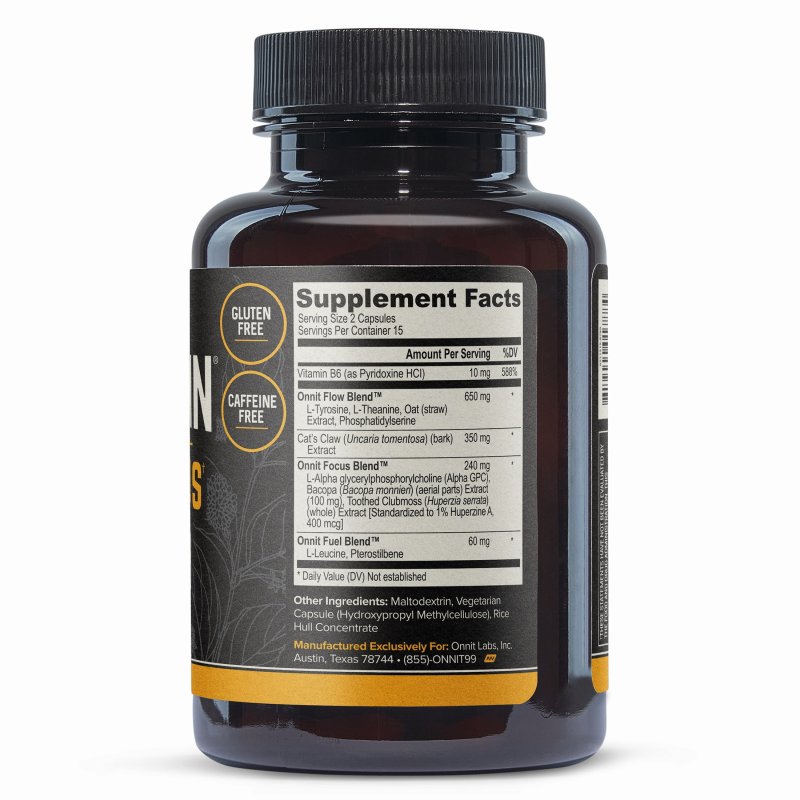 ONNIT ALPHA BRAIN BRAIN HEALTH SUPPLEMENT MEMORY FOCUS SUPPORT 30 CT