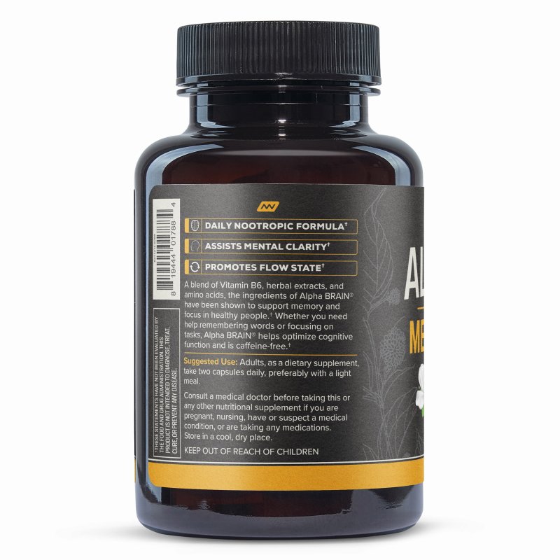 ONNIT ALPHA BRAIN BRAIN HEALTH SUPPLEMENT MEMORY FOCUS SUPPORT 30 CT