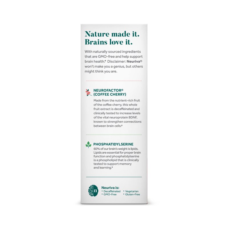 NEURIVA BRAIN PERFORMANCE 30 CT - PACK OF 4 - BOOST MENTAL PERFORMANCE