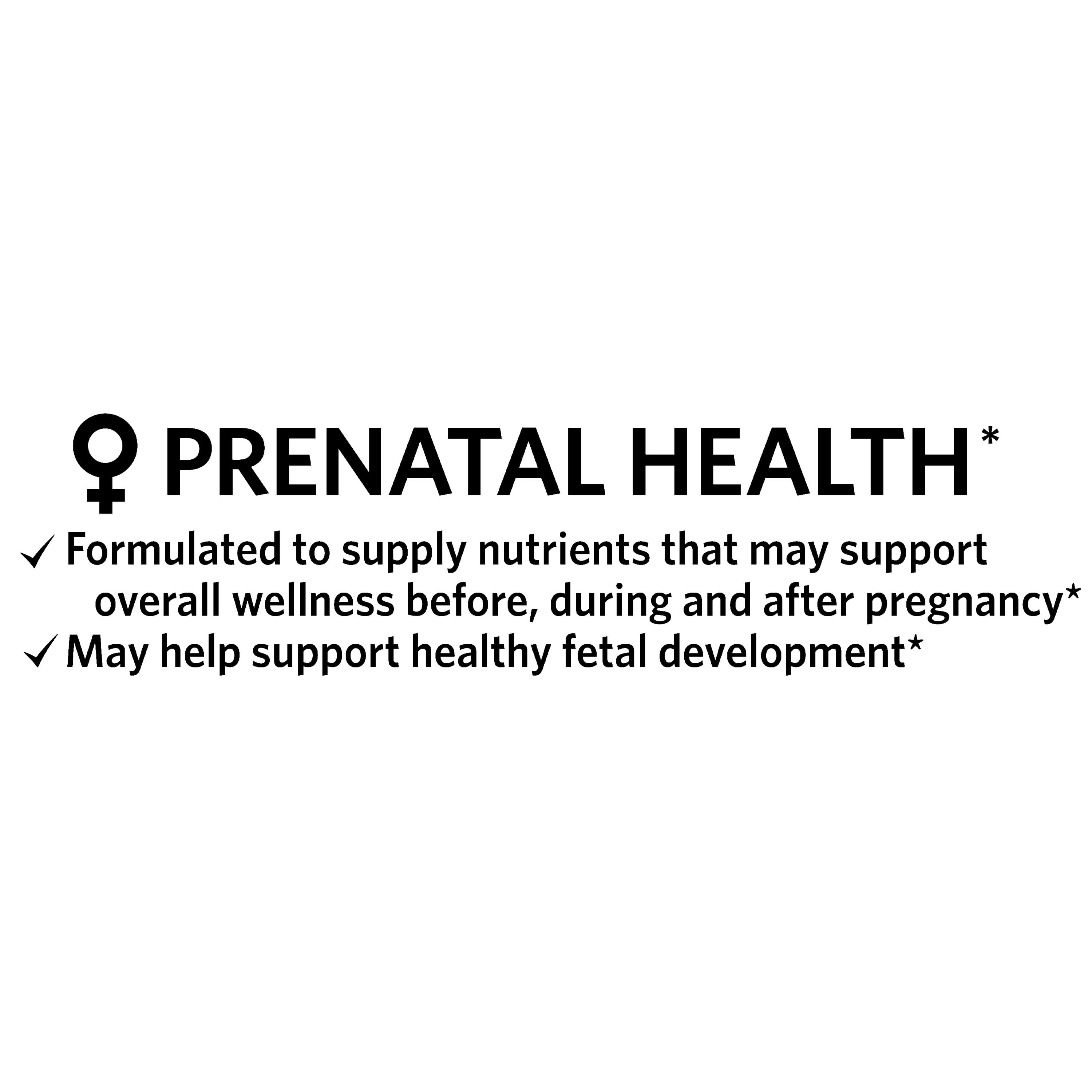 SPRING VALLEY PRENATAL MULTIVITAMIN MULTIMINERAL TABLETS 100 COUNT FOR PREGNANT AND NURSING WOMEN - DIETARY SUPPLEMENT
