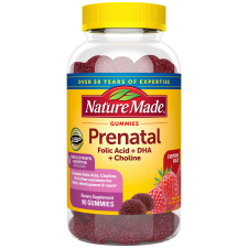 NATURE MADE PRENATAL GUMMIES WITH DHA FOLIC ACID DIETARY SUPPLEMENT 90 COUNT