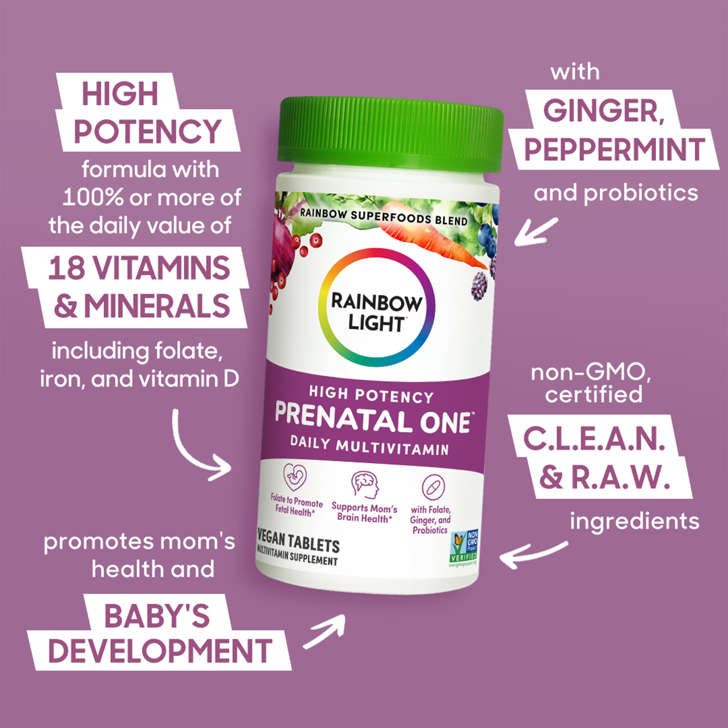 RAINBOW LIGHT PRENATAL DAILY DUO MULTIVITAMIN DHA TABLETS SOFTGELS 60 COUNT FOR HEALTH