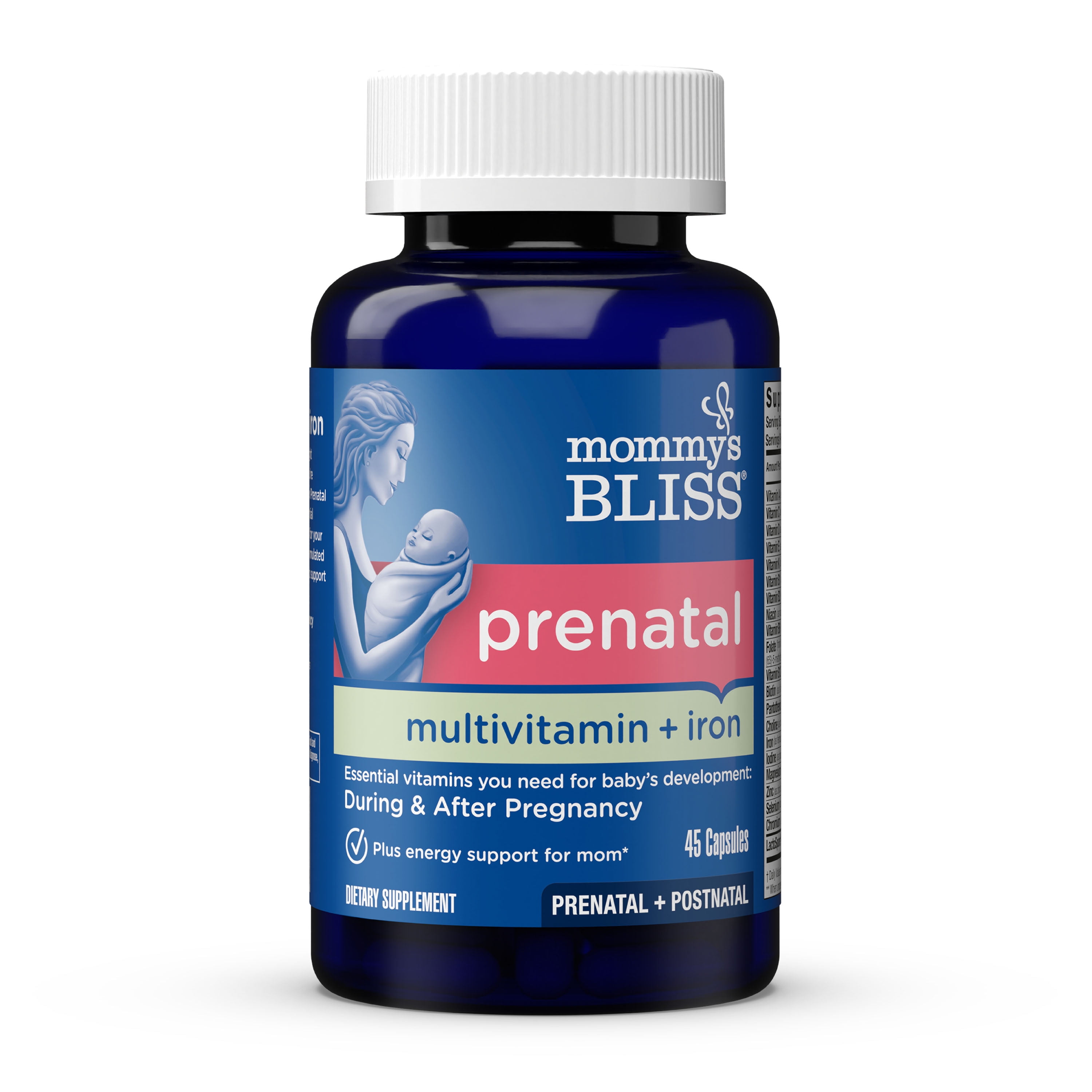MOMMYS BLISS PRENATAL MULTIVITAMIN PLUS IRON 45 CAPS
