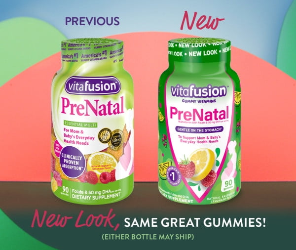 VITAFUSION PRENATAL DIETARY SUPPLEMENT LEMONADE FLAVORS 90 COUNT