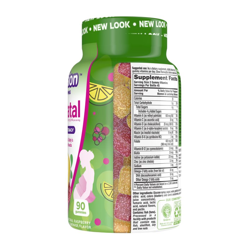 VITAFUSION PRENATAL DIETARY SUPPLEMENT LEMONADE FLAVORS 90 COUNT