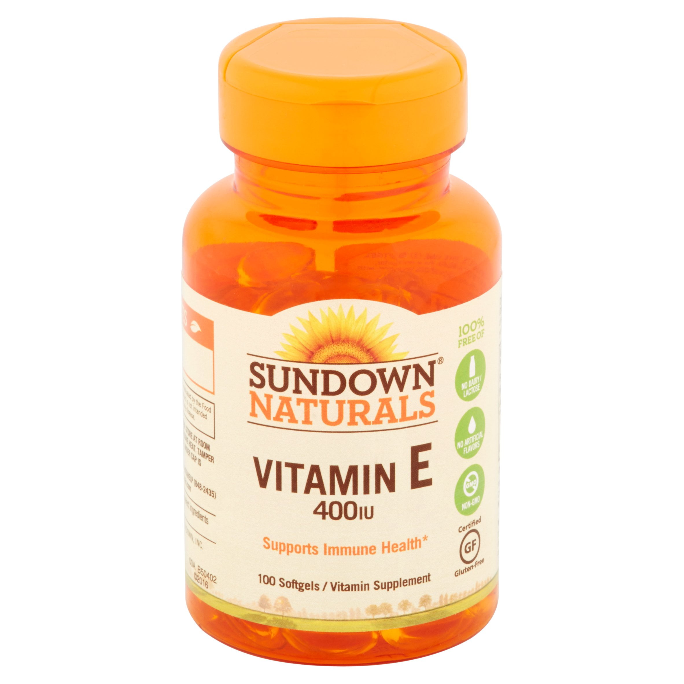 SUNDOWN VITAMIN E 400 IU SOFTGELS 100 COUNT FOR HEALTH AND WELLNESS