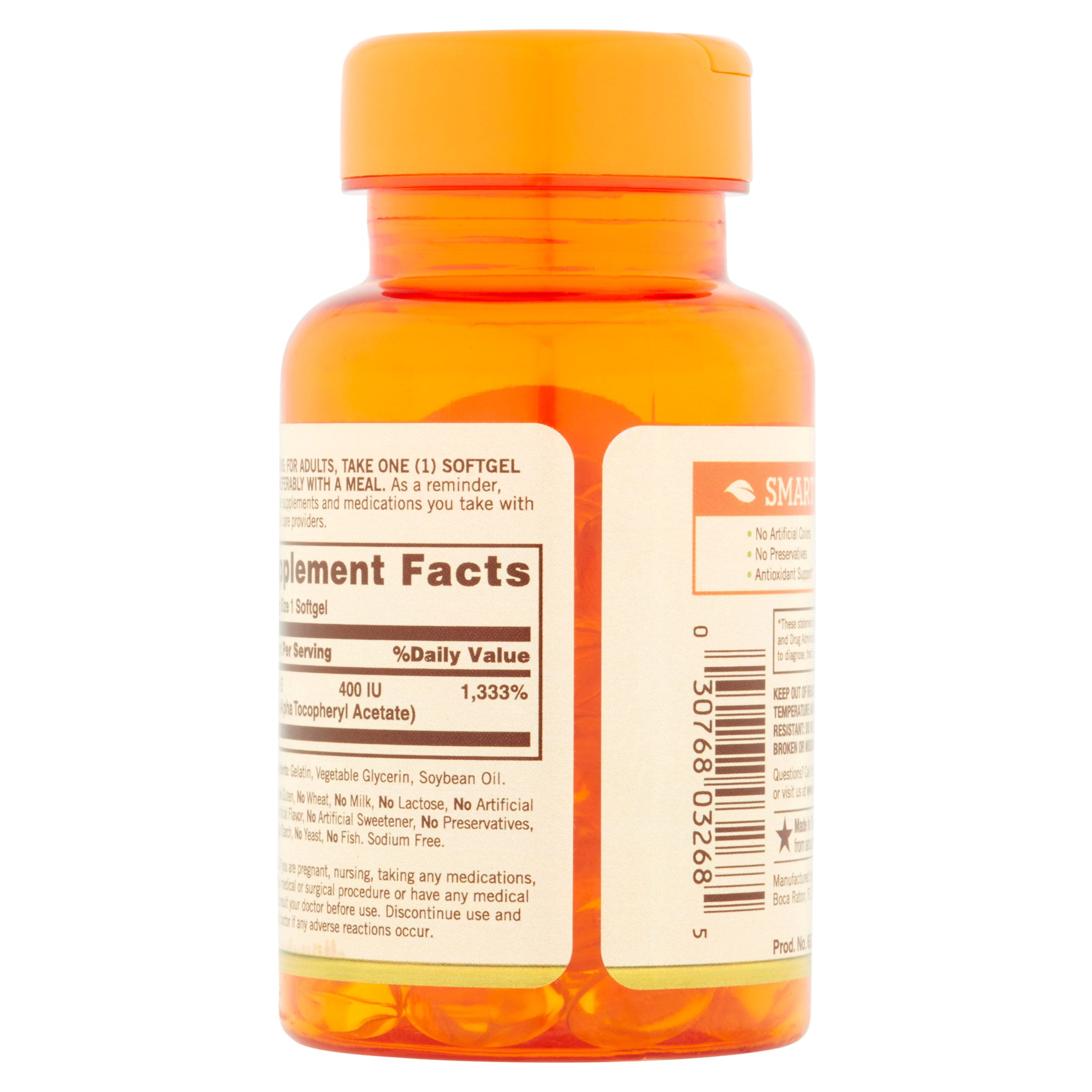 SUNDOWN VITAMIN E 400 IU SOFTGELS 100 COUNT FOR HEALTH AND WELLNESS