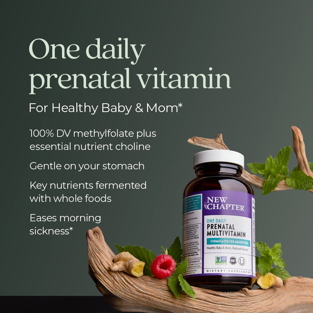 NEW CHAPTER ONE DAILY PRENATAL MULTIVITAMIN 30 VEG TABS FOR EXPECTING MOMS