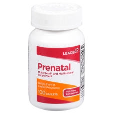 LEADER PRENATAL VITAMIN TABLETS 100 COUNT