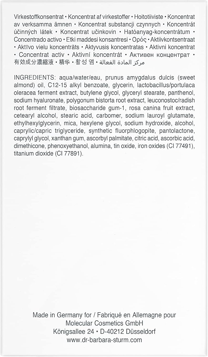 DR BARBARA STURM 1 FL OZ PACK OF 1 1.0 FOR AMERIKASEPETIM