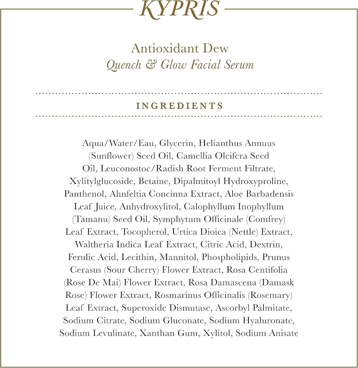 KYPRIS BEAUTY 1.59 FL OZ PACK OF 1 SKINCARE SERUM FOR RADIANT SKIN
