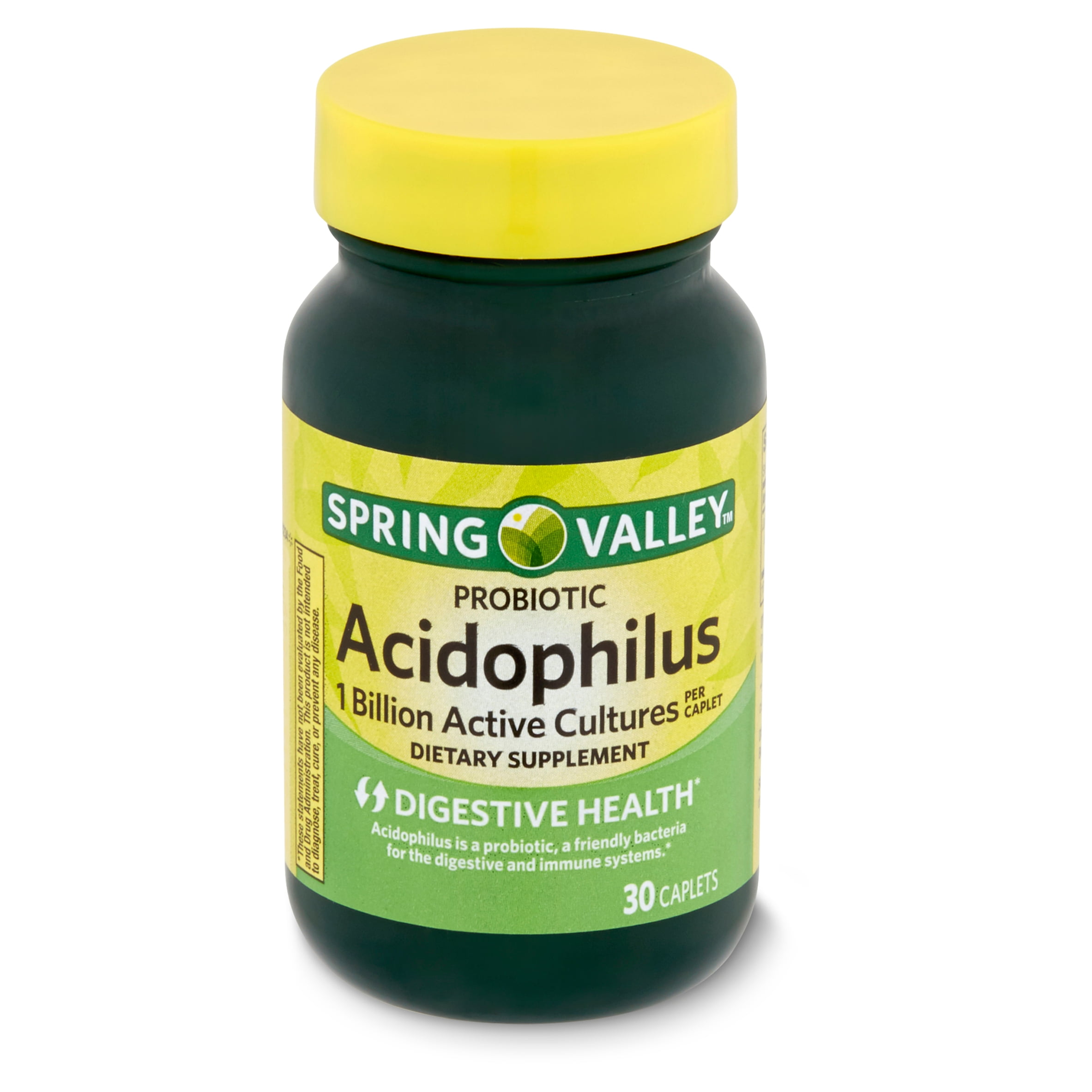 SPRING VALLEY ACIDOPHILUS PROBIOTIC SUPPLEMENT 30 COUNT