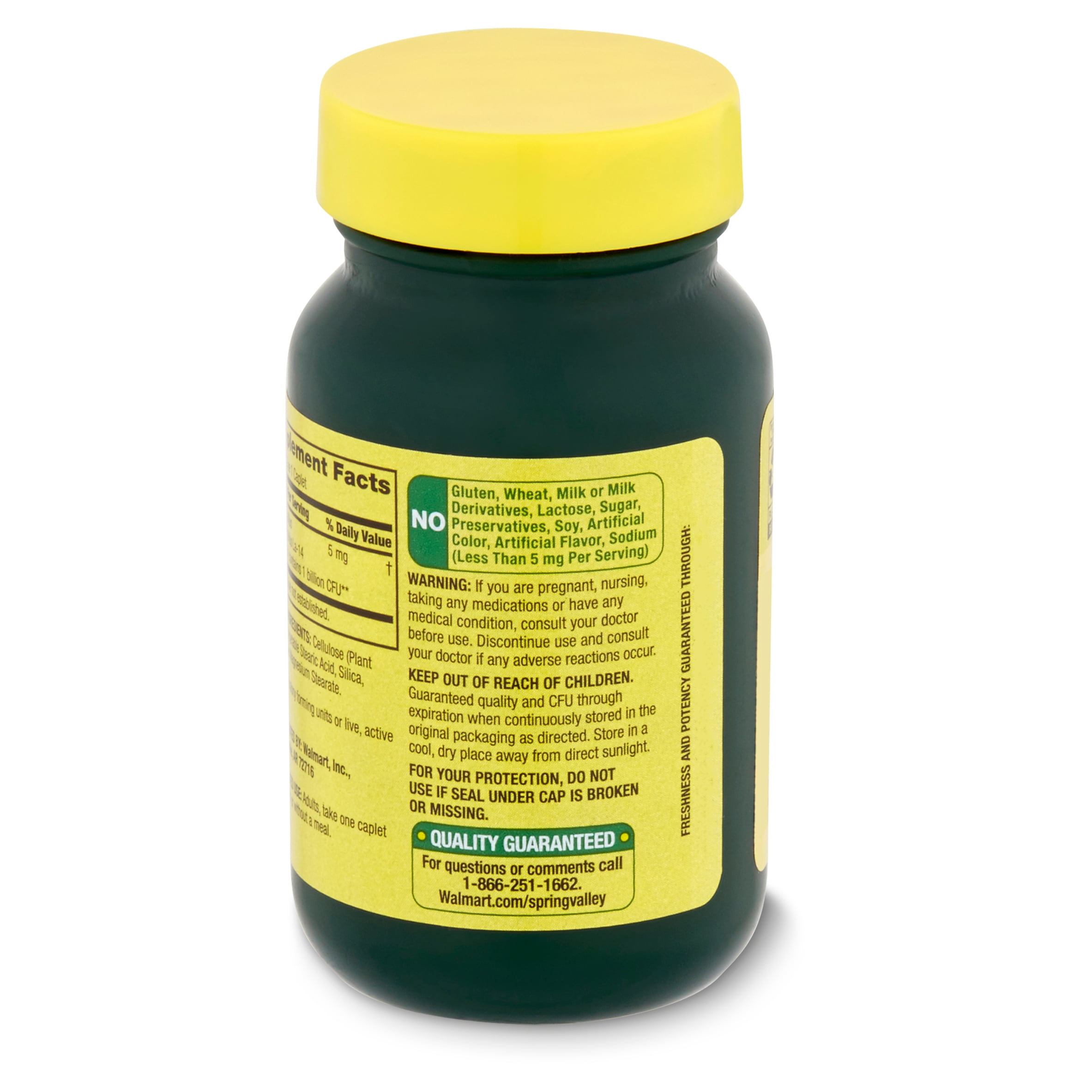 SPRING VALLEY ACIDOPHILUS PROBIOTIC SUPPLEMENT 30 COUNT
