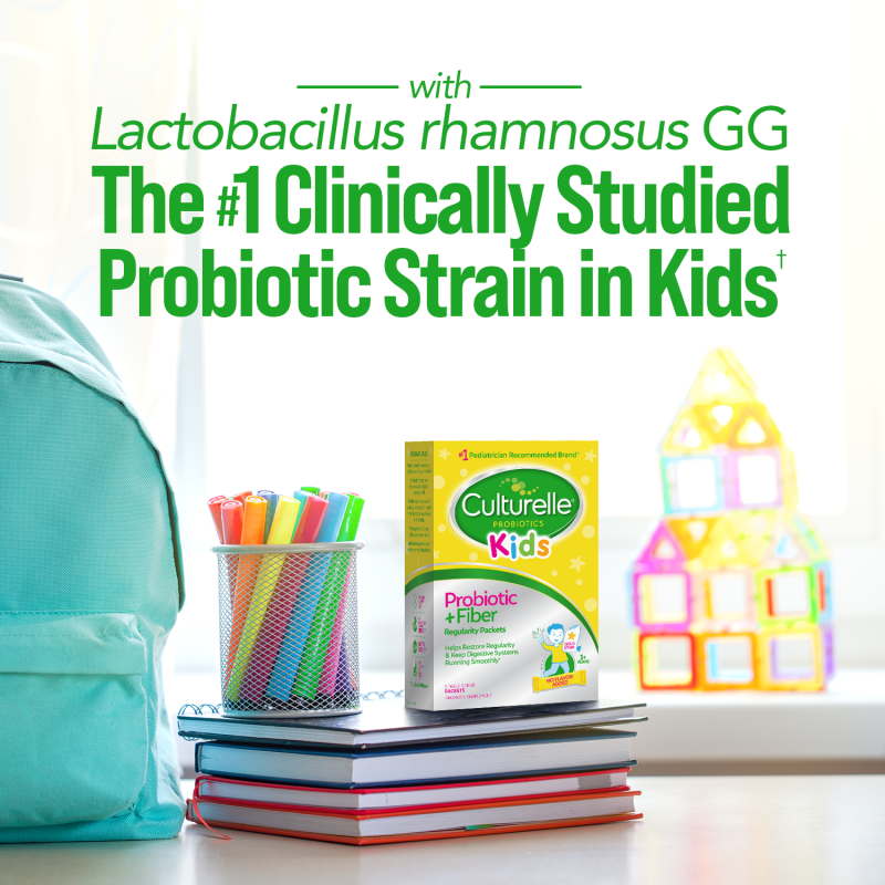 CULTURELLE KIDS PROBIOTIC PLUS FIBER PROBIOTIC SUPPLEMENT FOR KIDS 3 PLUS MONTHS 24 PACKETS