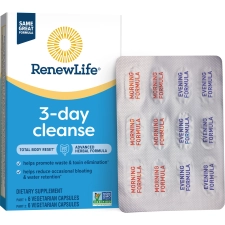 RENEW LIFE 3 DAY CLEANSE TOTAL BODY RESET CAPSULES 12 COUNT