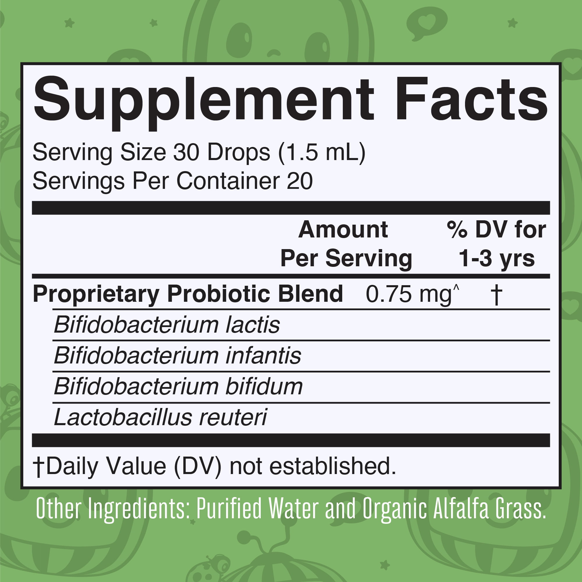 MARYRUTH COCOMELON TODDLER PROBIOTIC LIQUID DROPS ORGANIC 1 FL OZ FOR KIDS