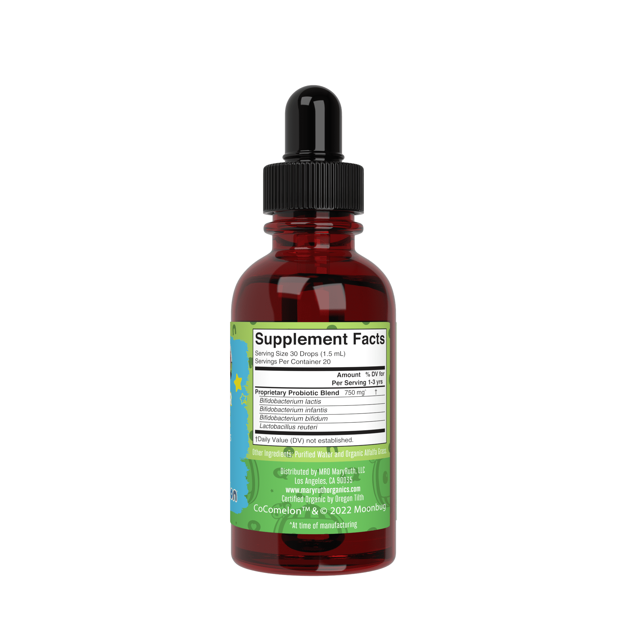 MARYRUTH COCOMELON TODDLER PROBIOTIC LIQUID DROPS ORGANIC 1 FL OZ FOR KIDS
